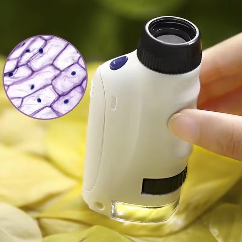 Discover the Wonders of Science with the Handheld Microscope Kit - Perfect for Home and School Exploration!